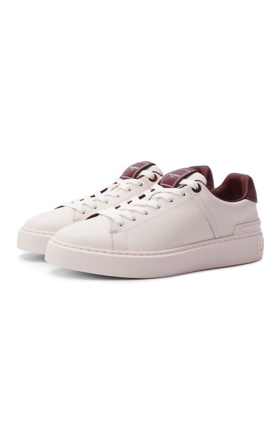 Женские кожаные кеды b-court BALMAIN, арт. HN1VI690/LVTR