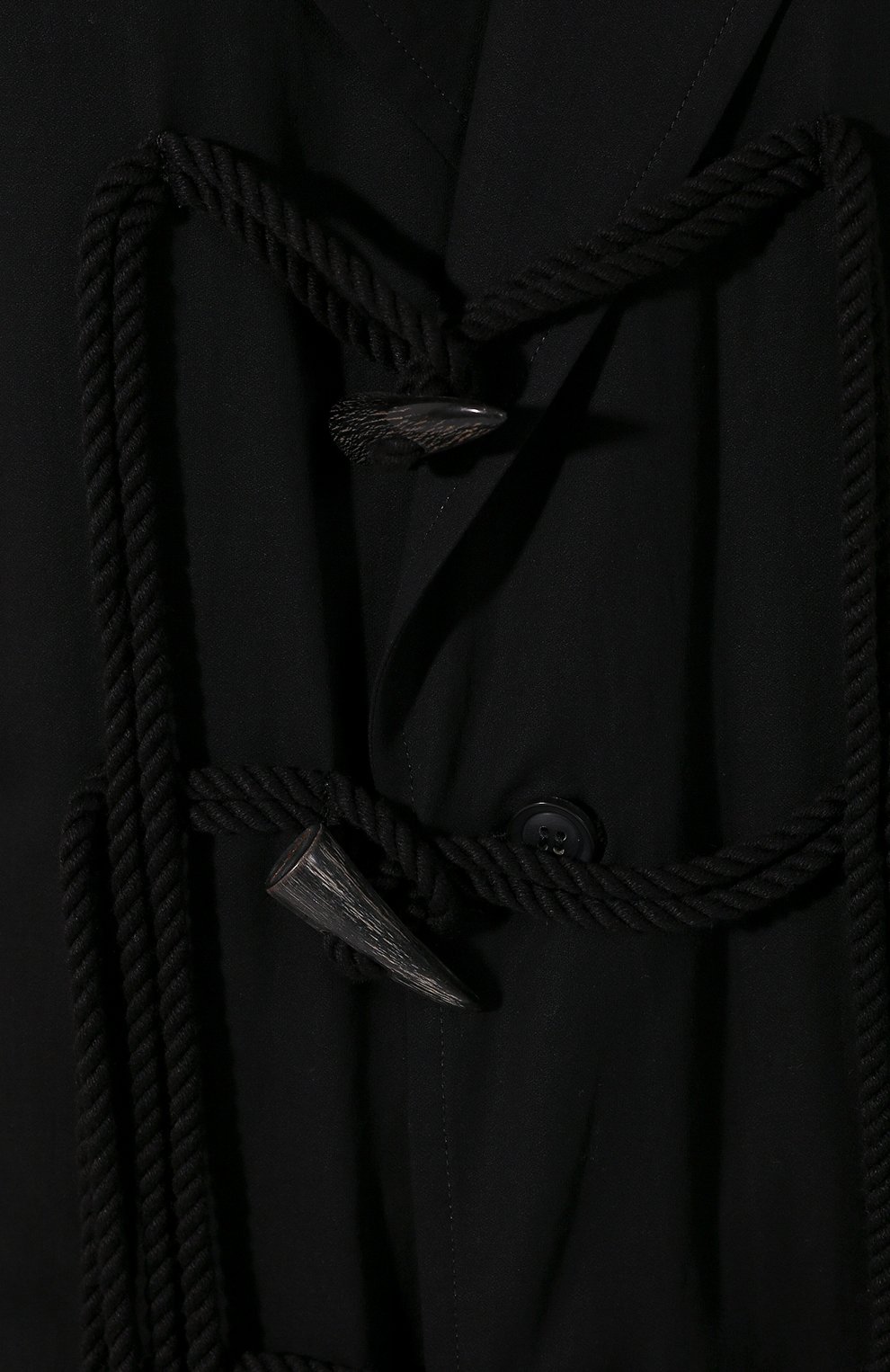 Хлопковая рубашка YOHJI YAMAMOTO черного цвета по цене 138500 руб., арт. NN-C51-003, фото 5 Хлопковая рубашка YOHJI YAMAMOTO, арт. NN-C51-003, фото 5