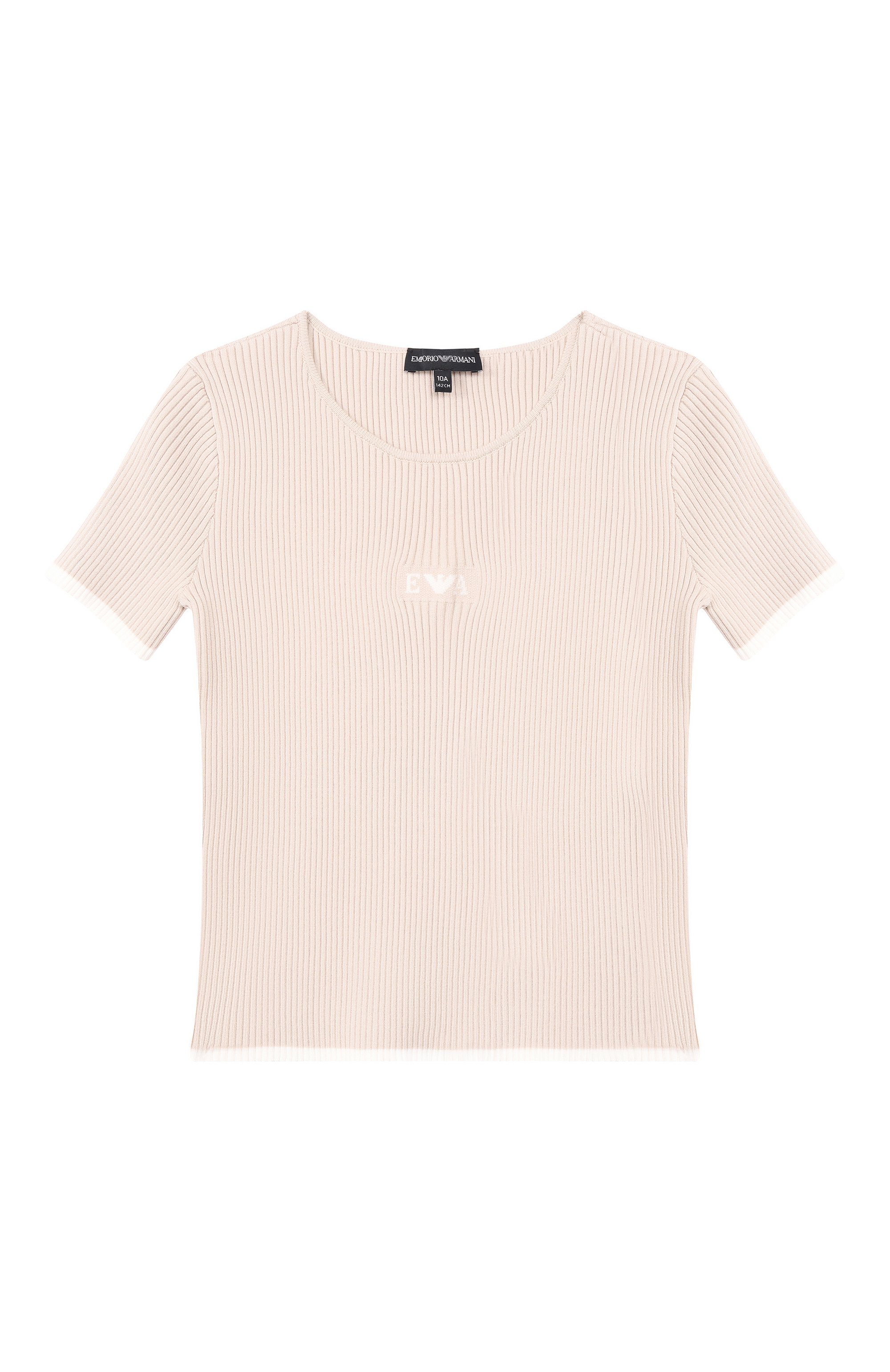 Комплект из футболки и юбки EMPORIO ARMANI светло-бежевого цвета по цене 31750 руб., арт. EG000767/AF22788, фото 2 Комплект из футболки и юбки EMPORIO ARMANI, арт. EG000767/AF22788, фото 2