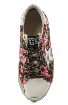 Детские кеды superstar GOLDEN GOOSE DELUXE BRAND разноцветного цвета, арт. GYF00102.F001260 | Фото 4 (Материал внутренний: Натуральная кожа; Материал внешний: Текстиль, Натуральная кожа; Региональные ограничения белый список (Axapta Mercury): RU; Девочки Кросс-КТ: Обувь-низкие; Материал сплава: Проставлено; Нос: Не проставлено)