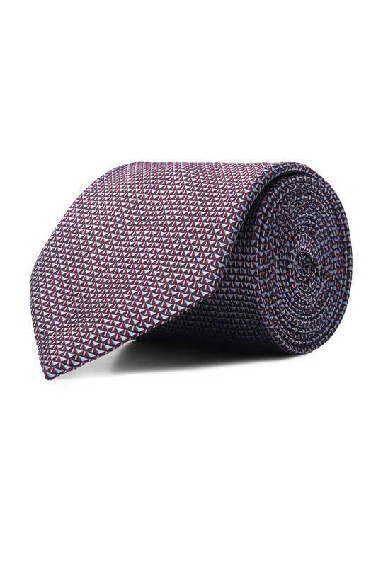 Шелковый галстук Brioni 062I00/PD468 Бордовый 062I00/PD468