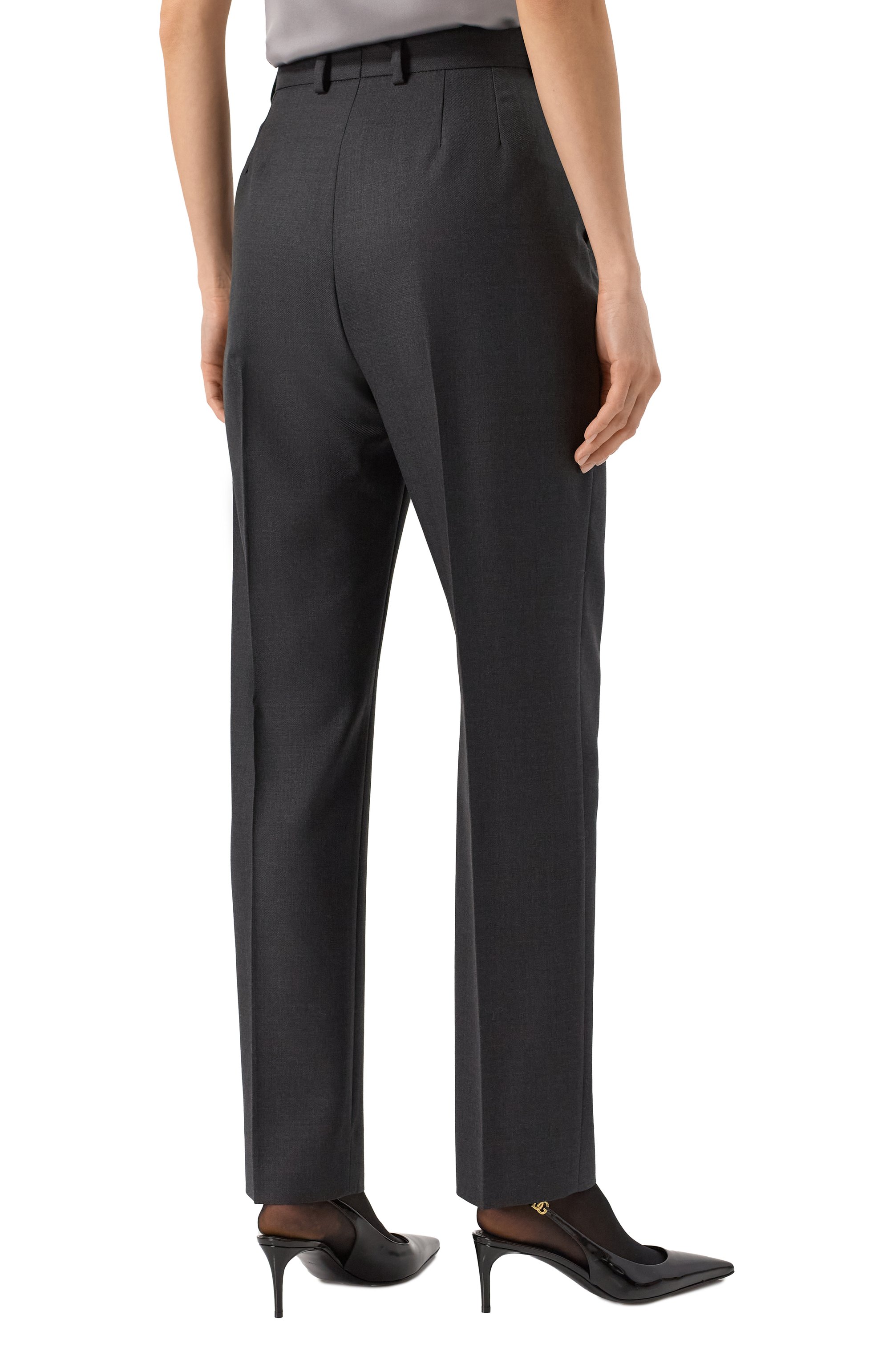 Шерстяные брюки DOLCE & GABBANA, арт. FTDAFT/FU287, фото 4