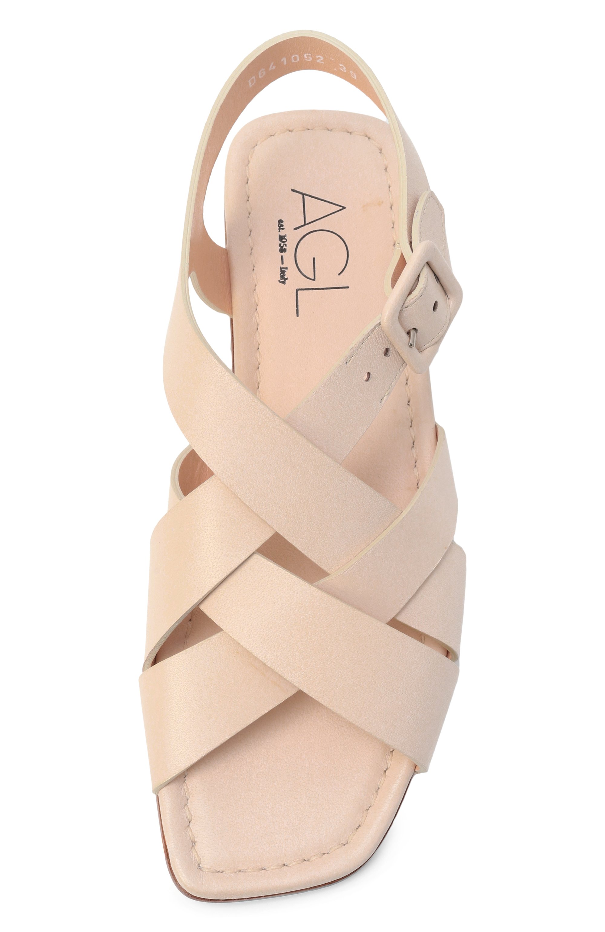 Кожаные сандалии elsy AGL, арт. D641052PC/S0FTY, фото 6