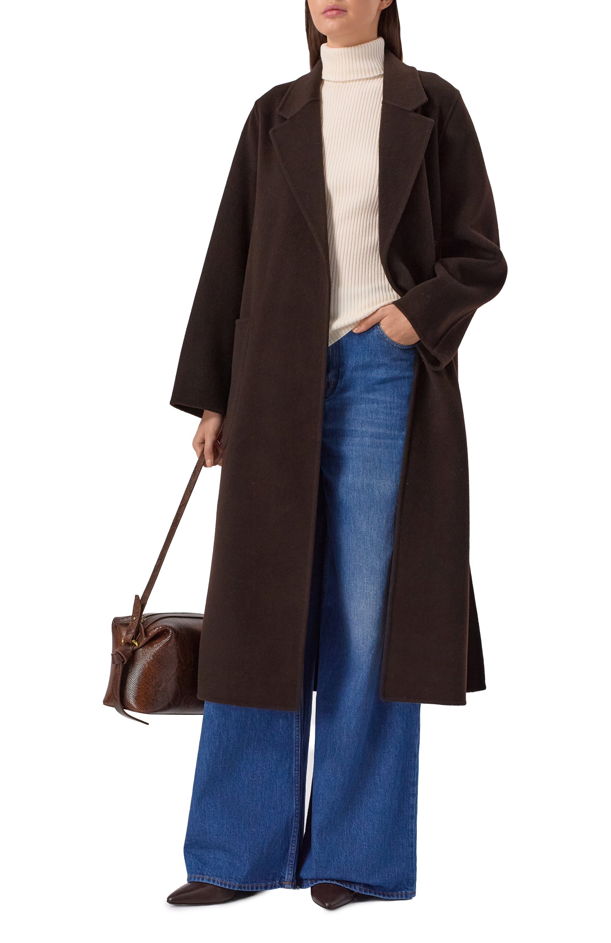 Шерстяное пальто IVY OAK коричневого цвета по цене 65550 руб., арт. I0111046/CELIA, фото 2 Шерстяное пальто IVY OAK, арт. I0111046/CELIA, фото 2