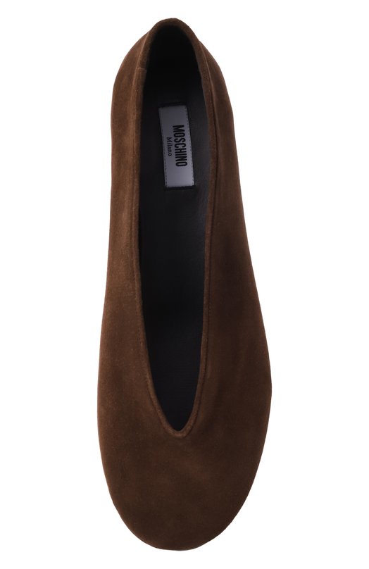 Замшевые балетки Moschino MA11010C10/ME0 Коричневый  MA11010C10/ME0 Фото 6