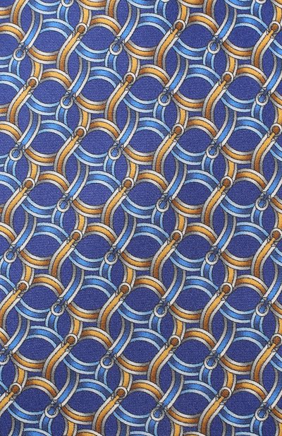 Шелковый галстук ZILLI голубого цвета по цене 28100 руб., арт. 50212/TIES, фото 3 Шелковый галстук ZILLI, арт. 50212/TIES, фото 3