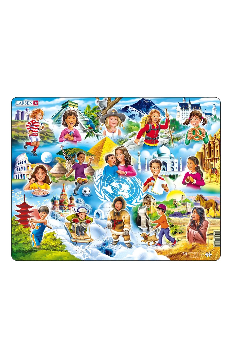 Пазл дети разных национальностей LARSEN, арт. NM8, фото 1