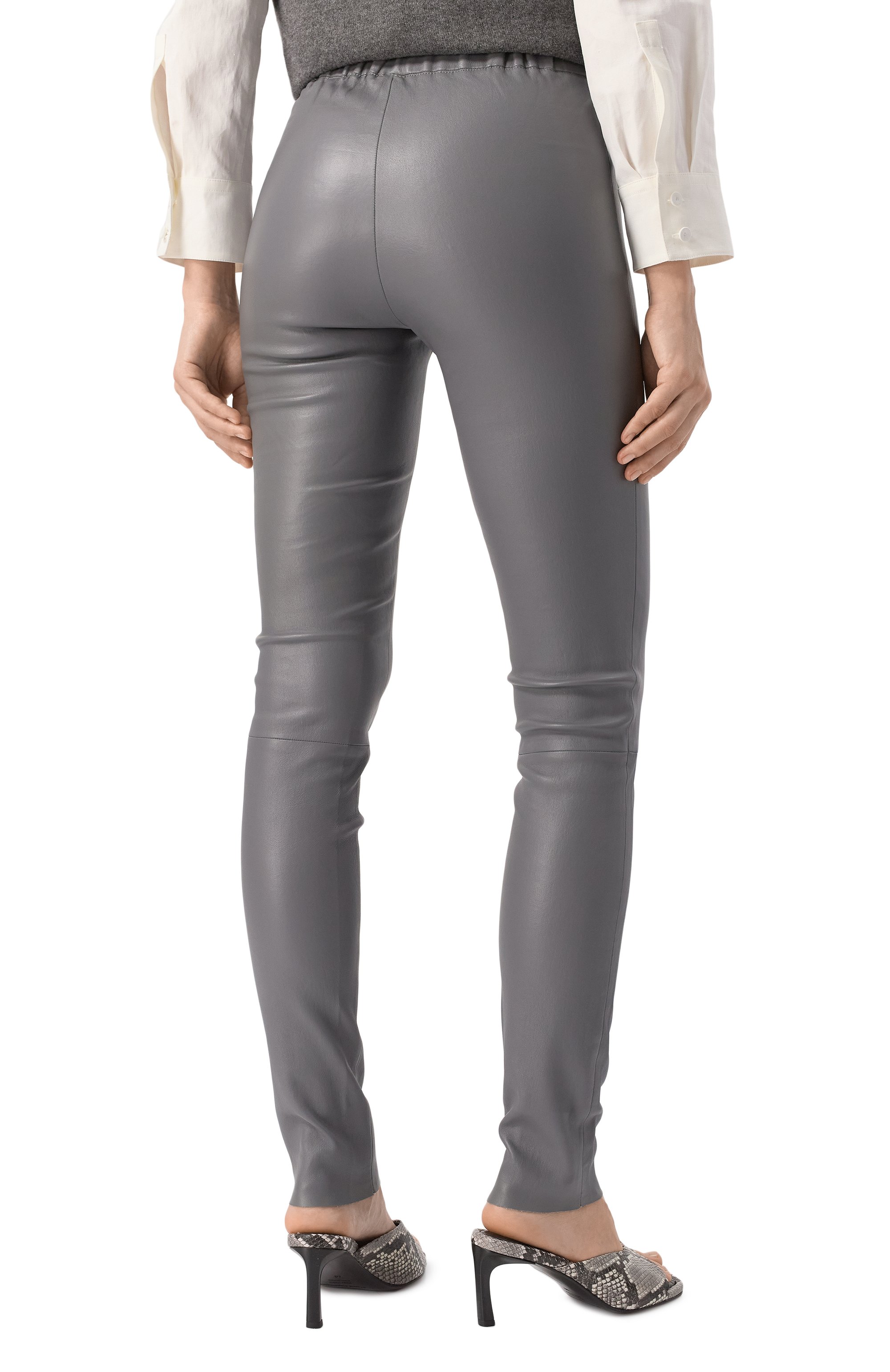 Кожаные легинсы FREEAGE, арт. DA23.PT112.0000.991, фото 4