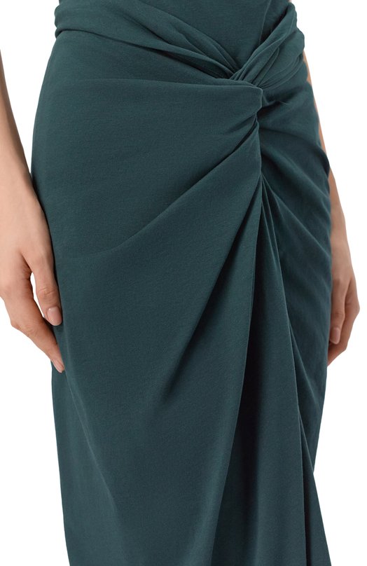 Хлопковая юбка Dries Van Noten 011109/3603 Зелёный  011109/3603 Фото 5