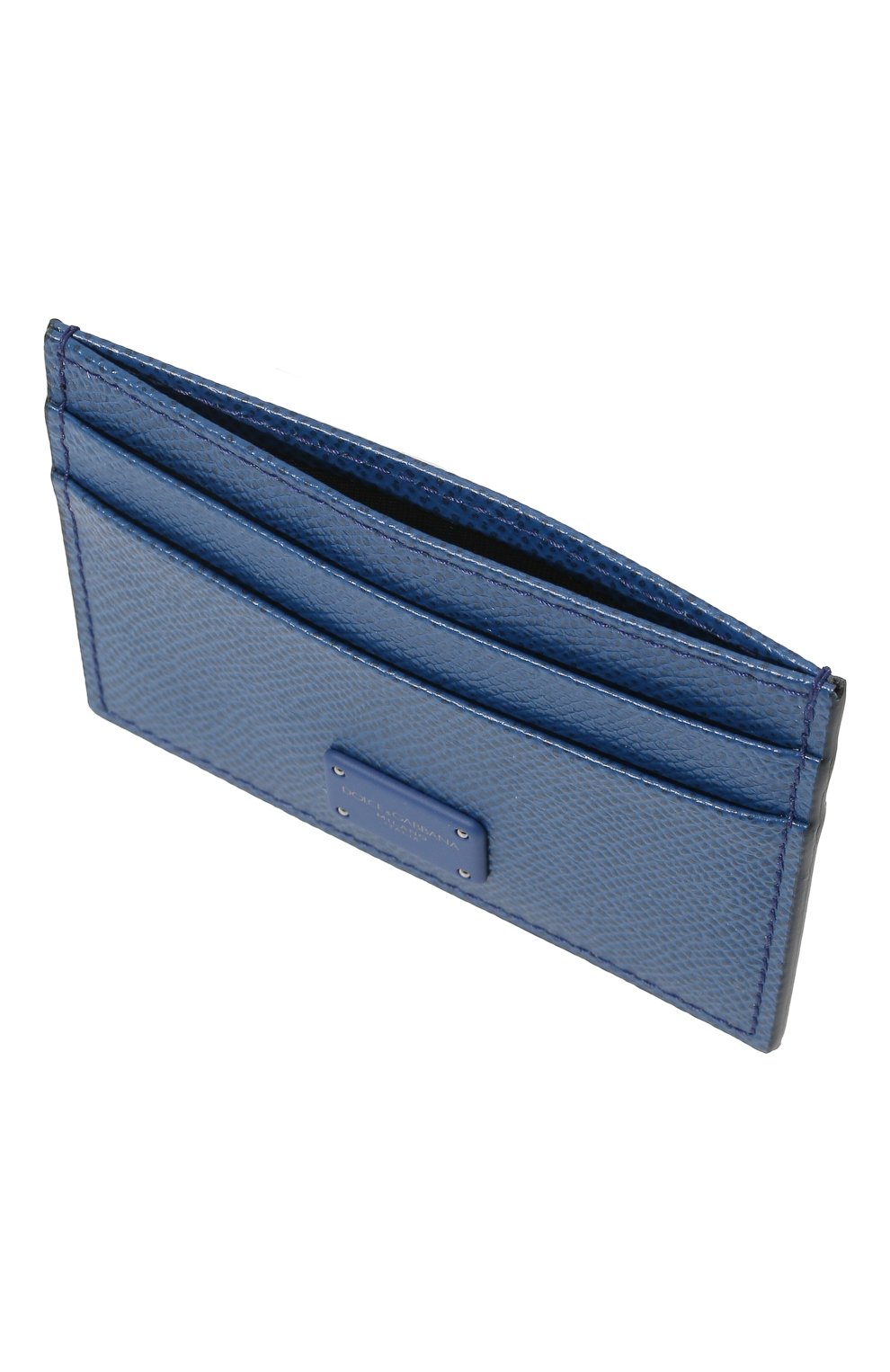 Кожаный футляр для кредитных карт DOLCE & GABBANA синего цвета по цене 19950 руб., арт. BP0330/AZ602, фото 3 Кожаный футляр для кредитных карт DOLCE & GABBANA, арт. BP0330/AZ602, фото 3
