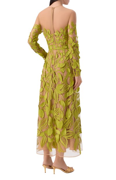 Платье ELIE SAAB салатового цвета по цене 699500 руб., арт. D1089NR26/YA061, фото 3 Платье ELIE SAAB, арт. D1089NR26/YA061, фото 3