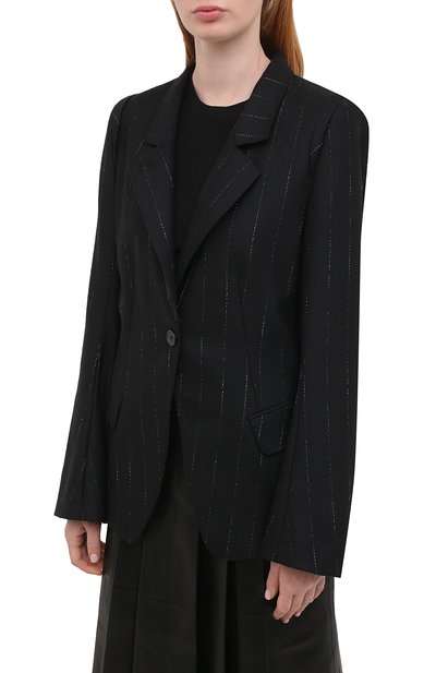 Шерстяной жакет ANN DEMEULEMEESTER, арт. 2002-1004-P-163-098, фото 3