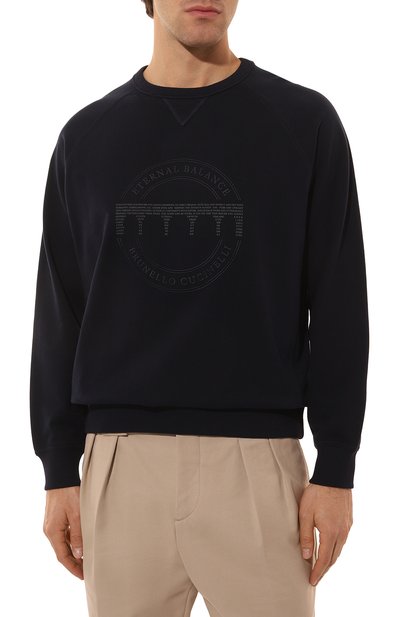 Хлопковый свитшот BRUNELLO CUCINELLI, арт. MM8369017G, фото 3