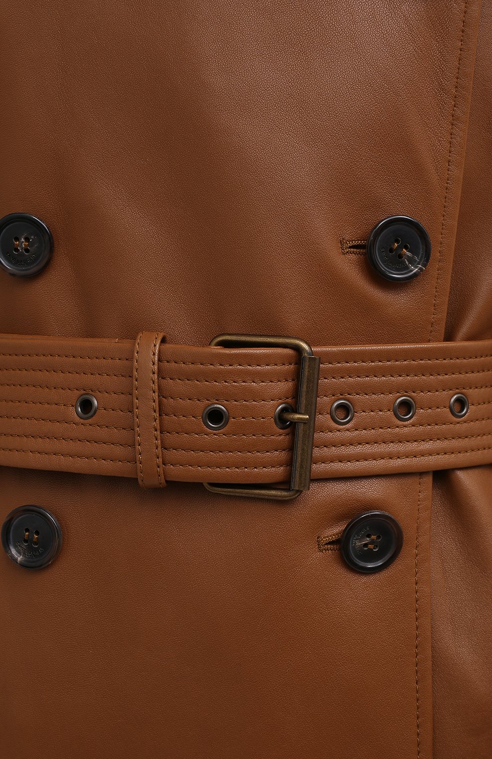 Кожаный плащ SAINT LAURENT, арт. 636949/Y50A2, фото 5