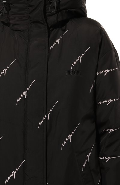Пуховик MSGM черного цвета по цене 54150 руб., арт. 3741MDH13/237705, фото 5 Пуховик MSGM, арт. 3741MDH13/237705, фото 5