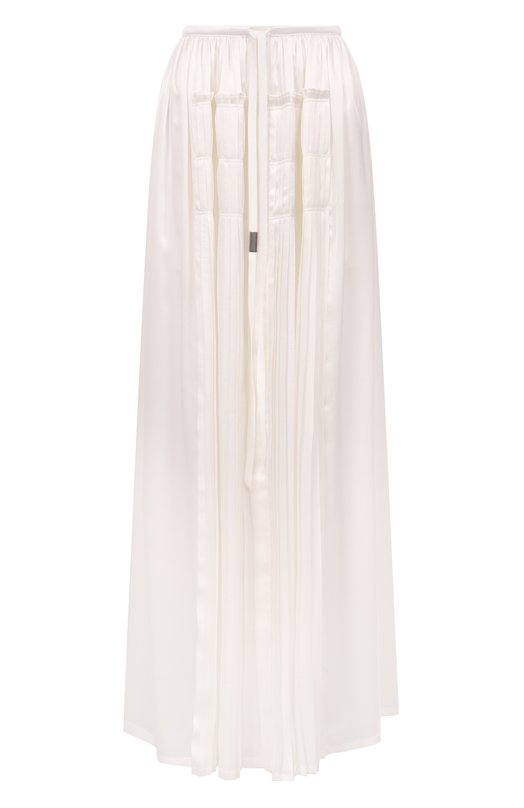 Шелковая юбка Ann Demeulemeester B0012795/FA624 Белый B0012795/FA624