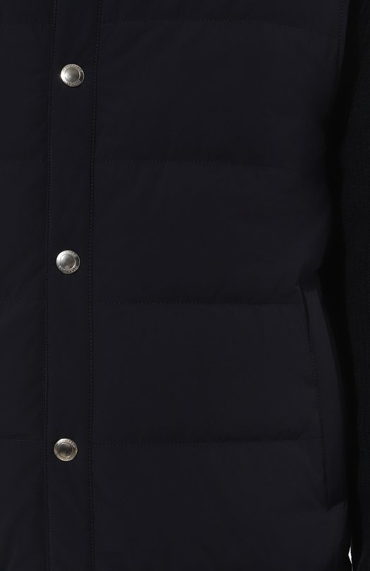 Пуховый жилет Brunello Cucinelli MM4037346G Синий  MM4037346G Фото 5