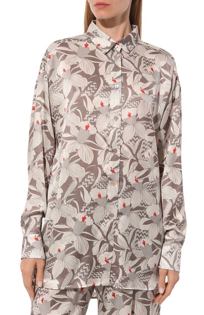 Рубашка из хлопка и шелка FREEAGE, арт. WW25.BL011.6001.130, фото 3