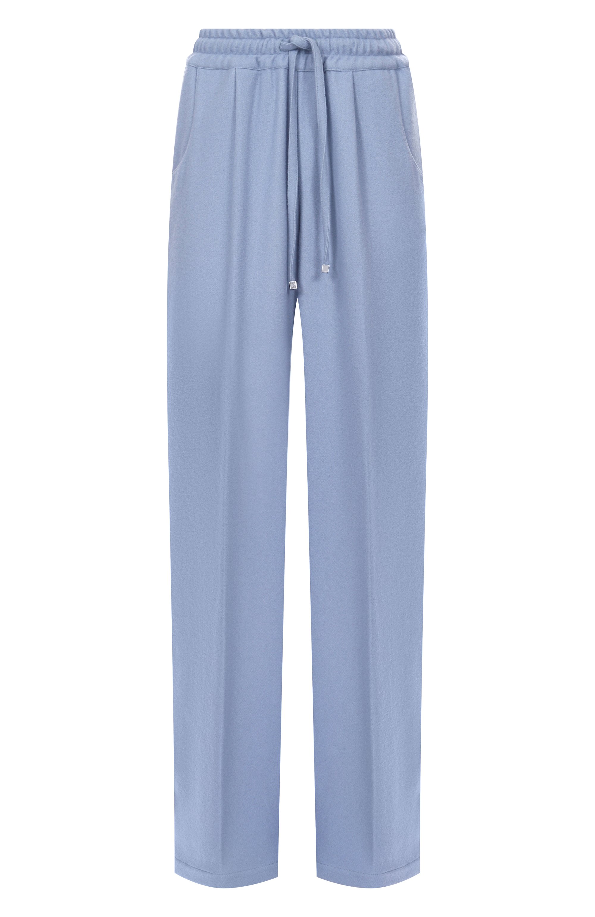 Кашемировые брюки KITON голубого цвета по цене 472500 руб., арт. D60114K0114077, фото 1 Кашемировые брюки KITON, арт. D60114K0114077, фото 1