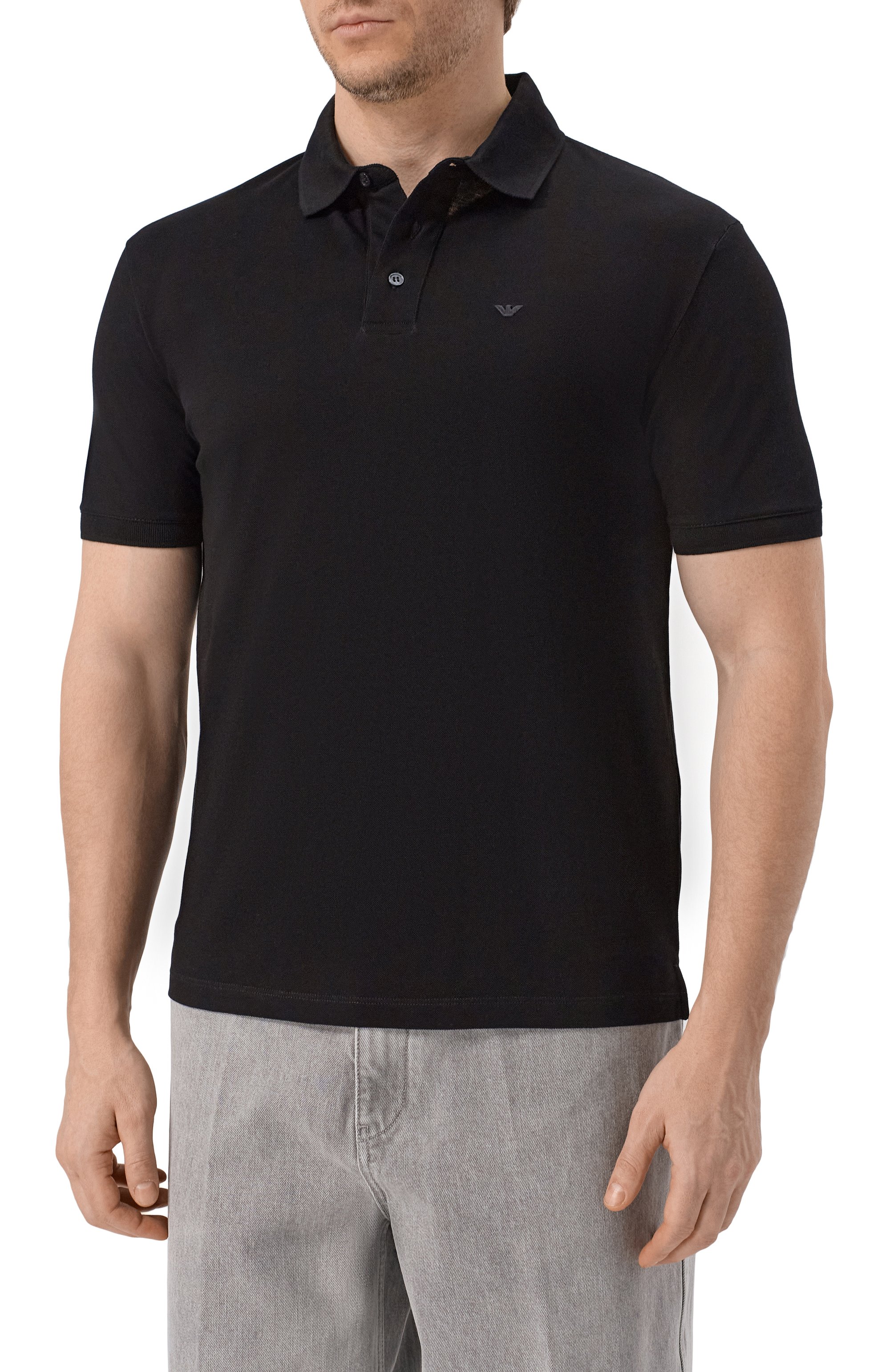 Хлопковое поло EMPORIO ARMANI, арт. EM004643/AF12955, фото 3