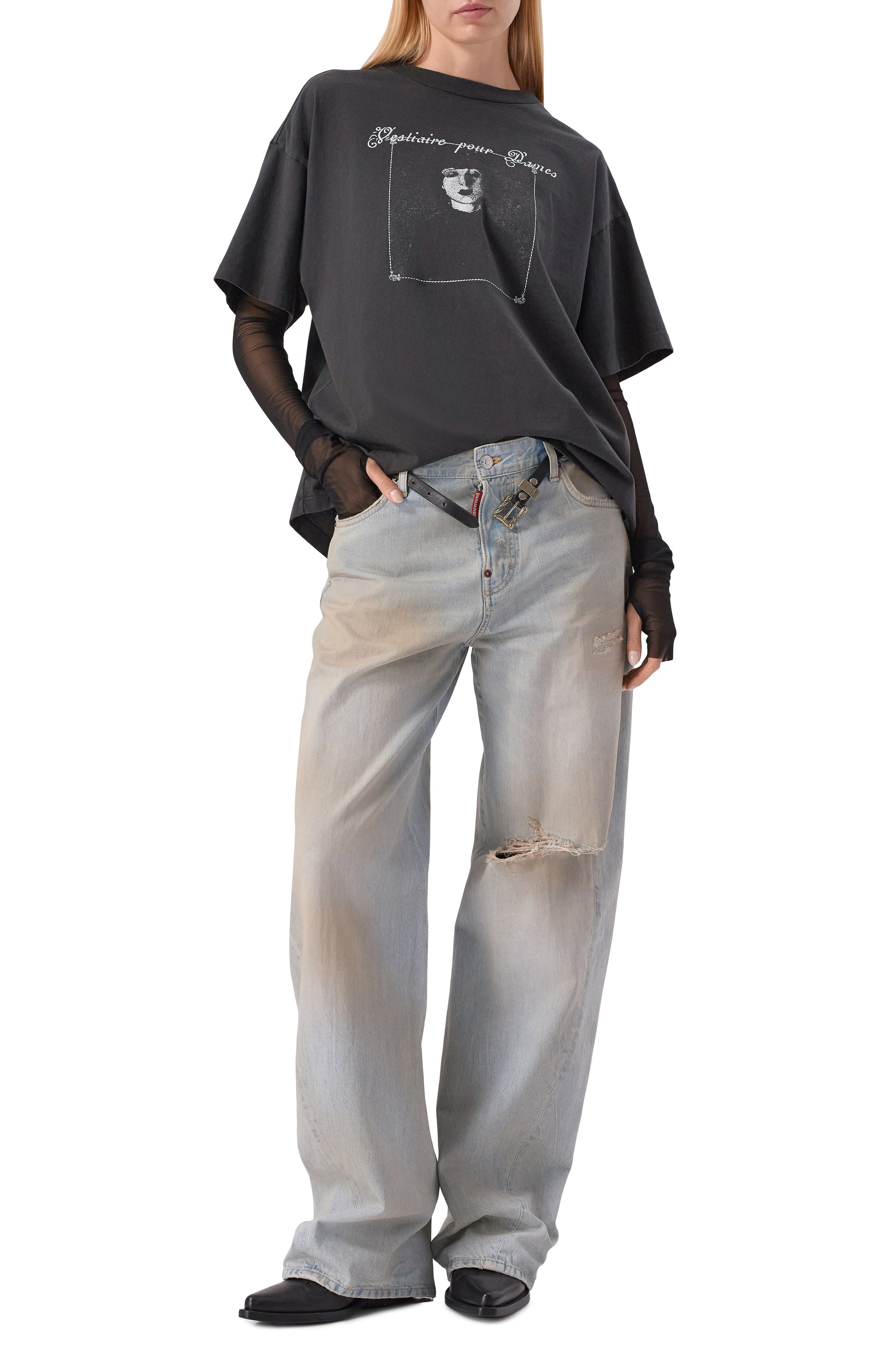 Хлопковая футболка ENFANTS RICHES DEPRIMES, арт. 010-884/C0TT0N, фото 3