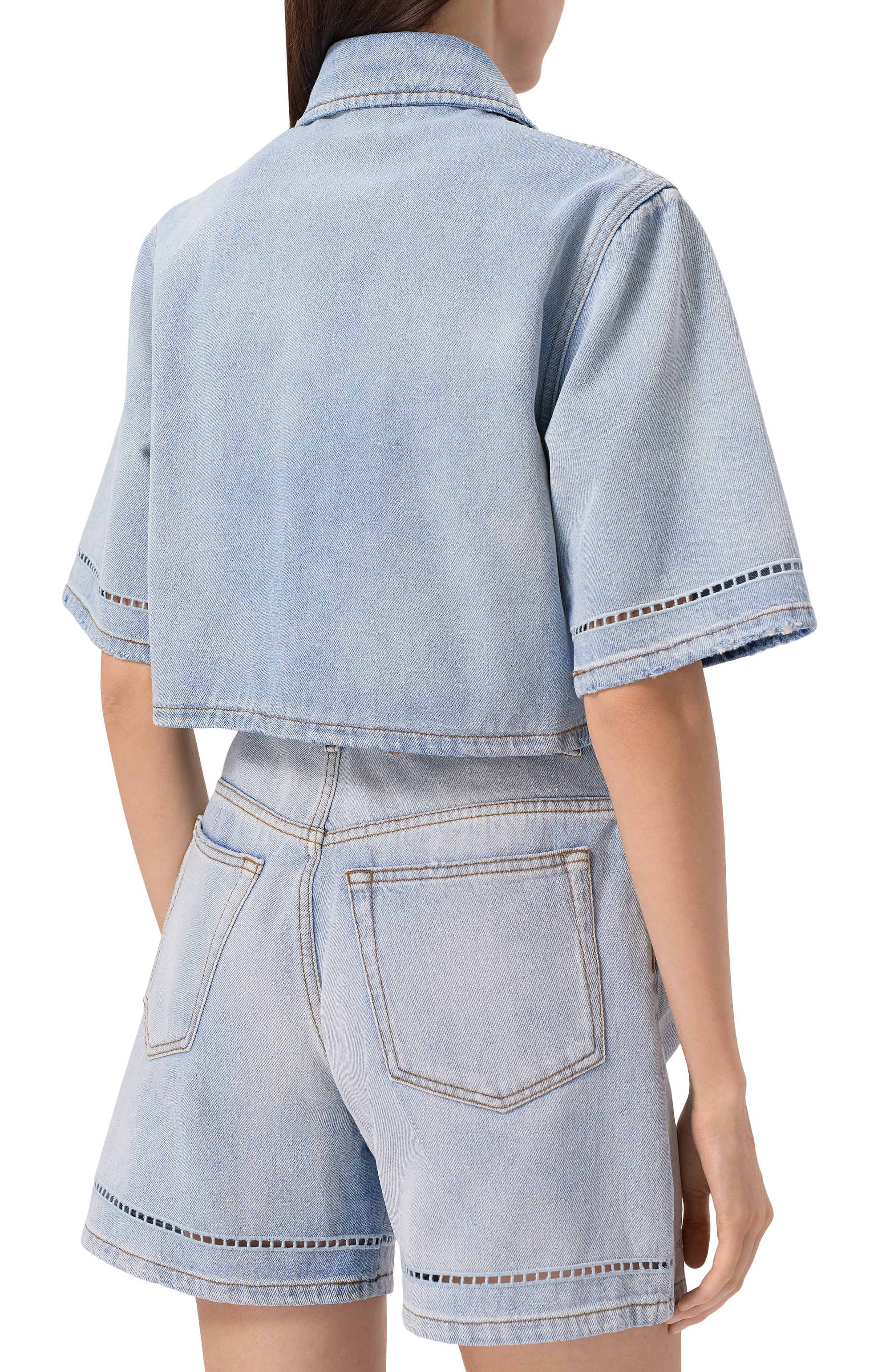 Джинсовая рубашка MSGM, арт. 3841MDE232X/257271, фото 4