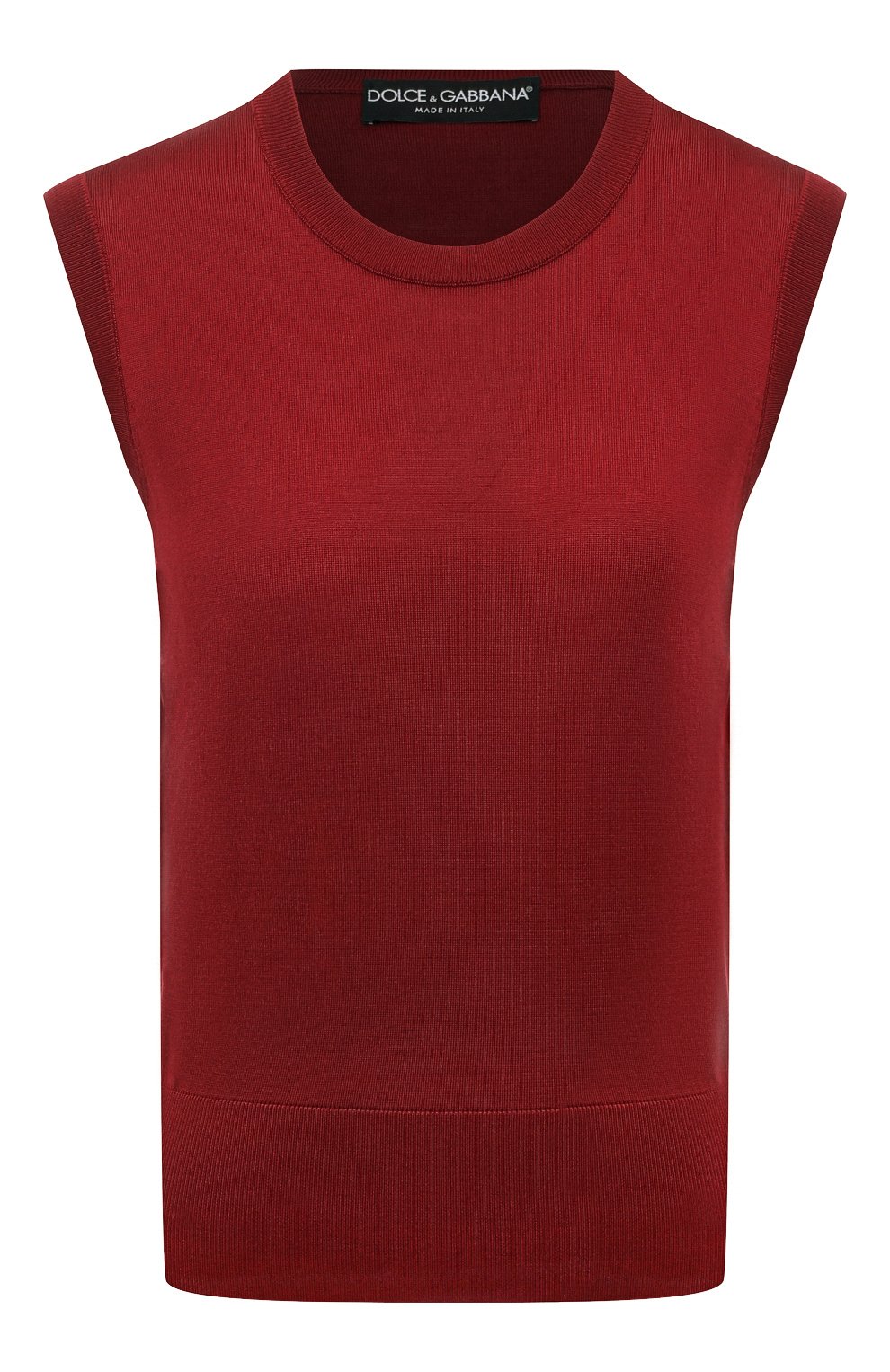 Шелковый топ DOLCE & GABBANA бордового цвета по цене 69950 руб., арт. FXT04T/JBSHX, фото 1 Шелковый топ DOLCE & GABBANA, арт. FXT04T/JBSHX, фото 1