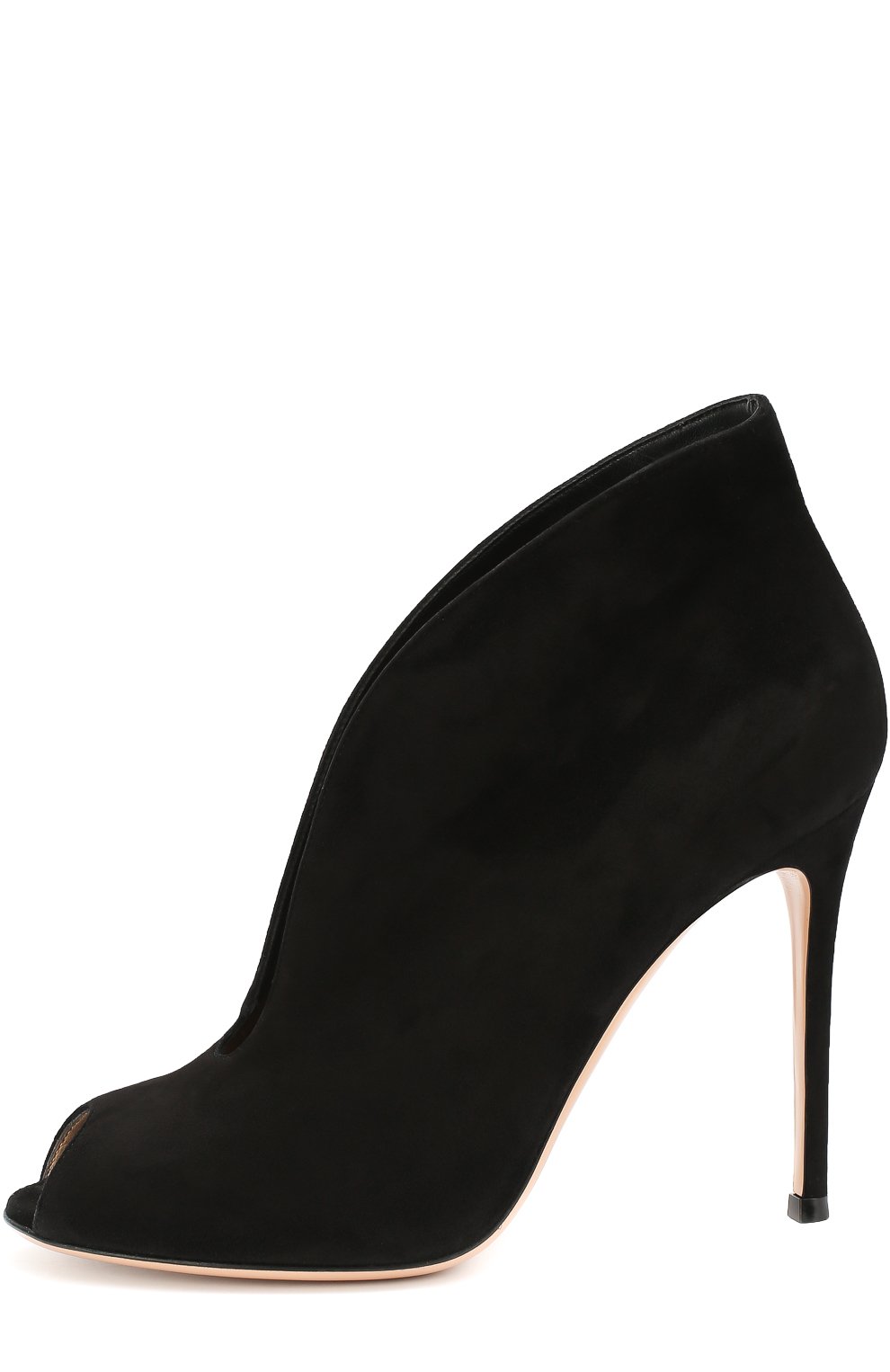 Замшевые ботильоны vamp с открытым мысом GIANVITO ROSSI, арт. G53260.15RIC.CAS, фото 3