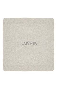 Детского шерстяной плед LANVIN серого цвета, арт. N90002 | Фото 3 (Материал: Шерсть, Кашемир, Текстиль; Материал сплава: Проставлено; Нос: Не проставлено)