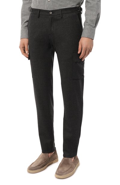 Шерстяные брюки-карго MARCO PESCAROLO темно-серого цвета по цене 55850 руб., арт. P0MPEI/4815, фото 3 Шерстяные брюки-карго MARCO PESCAROLO, арт. P0MPEI/4815, фото 3