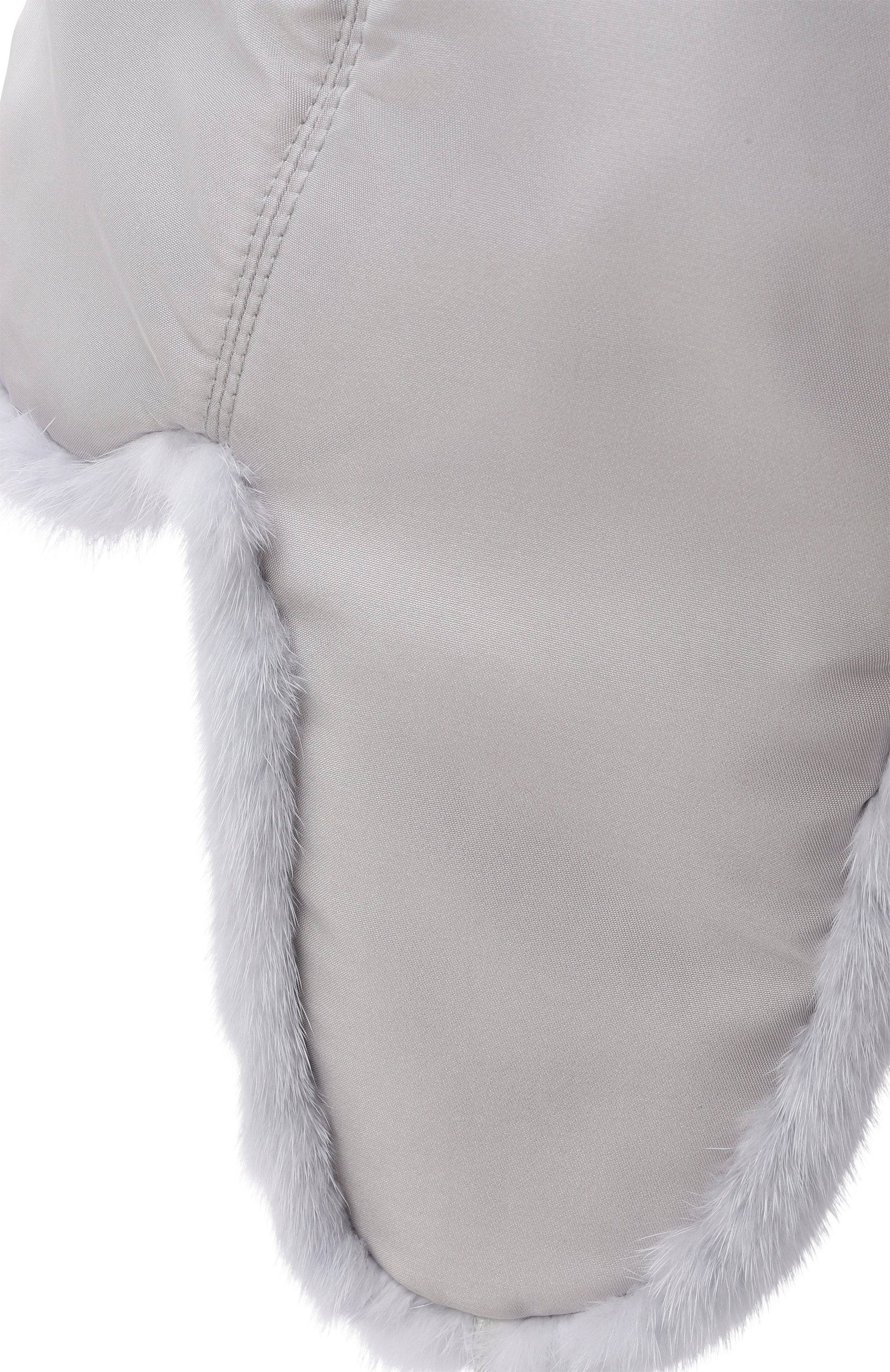 Шапка-ушанка с отделкой из норки FURLAND светло-голубого цвета по цене 69600 руб., арт. 0242510010067600055, фото 3 Шапка-ушанка с отделкой из норки FURLAND, арт. 0242510010067600055, фото 3