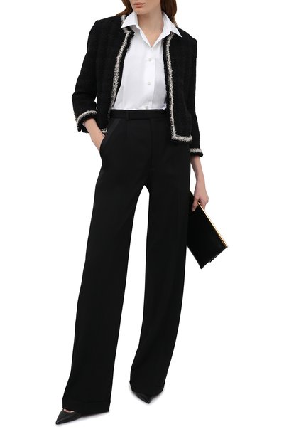 Шерстяные брюки SAINT LAURENT, арт. 654036/Y512W, фото 2