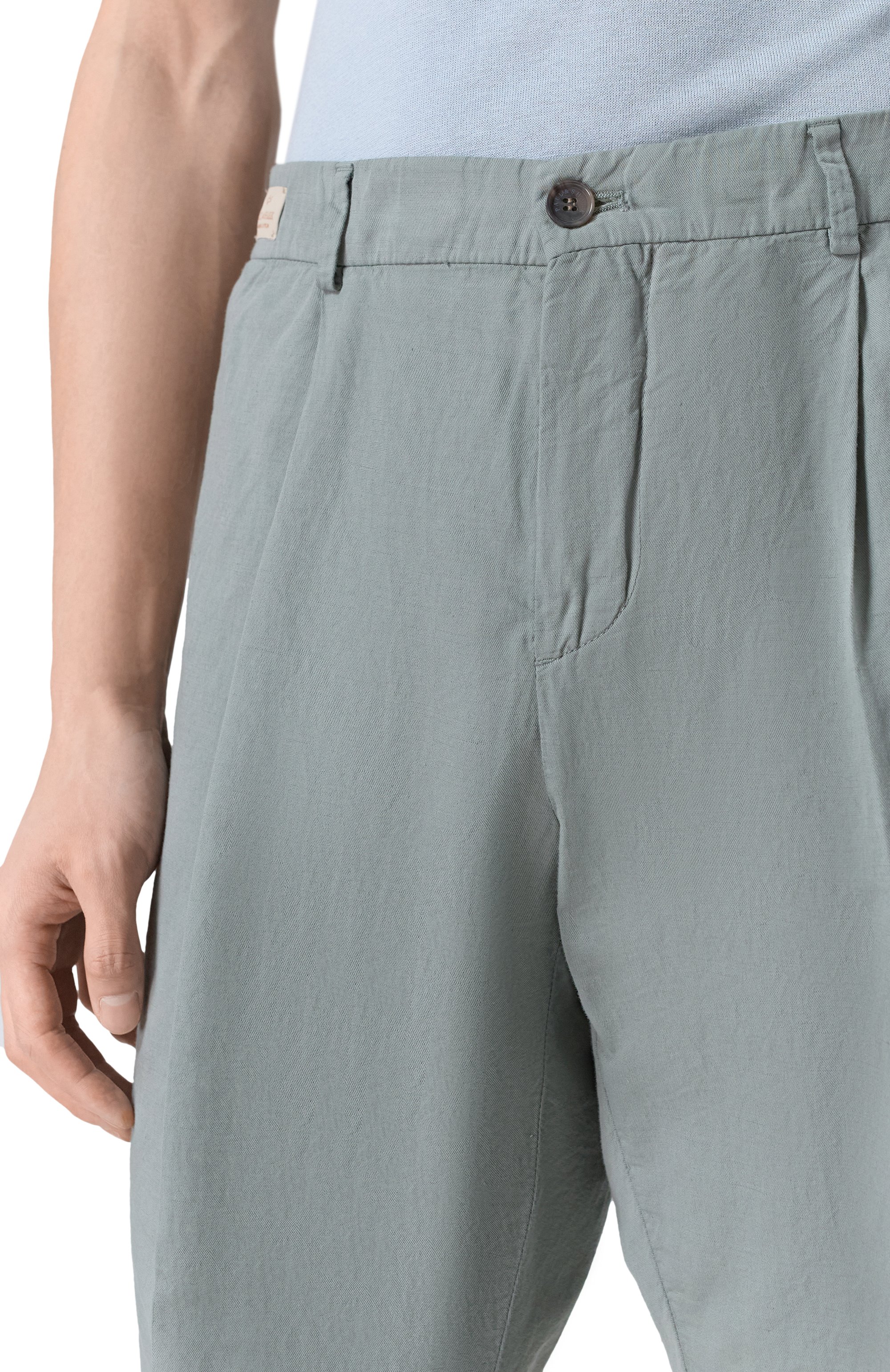 Шорты из хлопка и льна PAUL&SHARK, арт. 25414034, фото 5