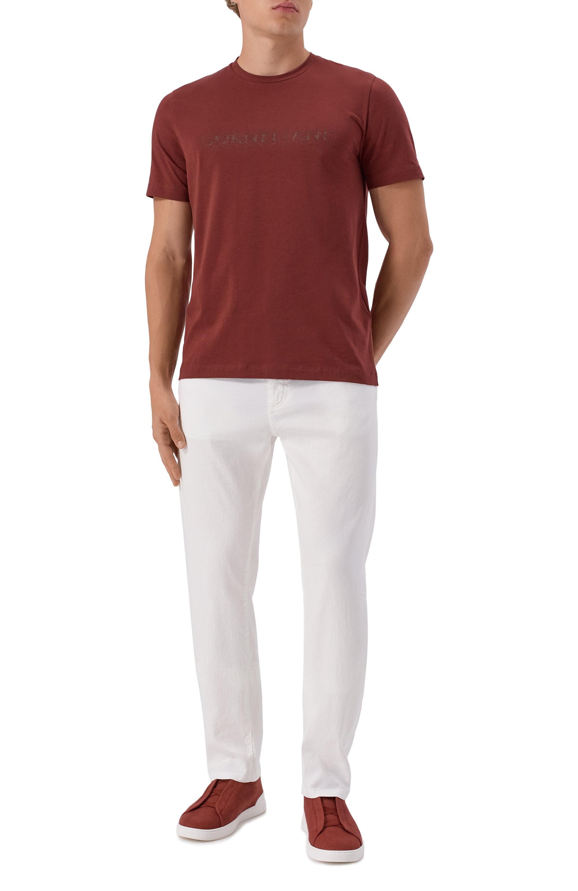 Хлопковая футболка CORNELIANI, арт. 26G582-2625019, фото 2