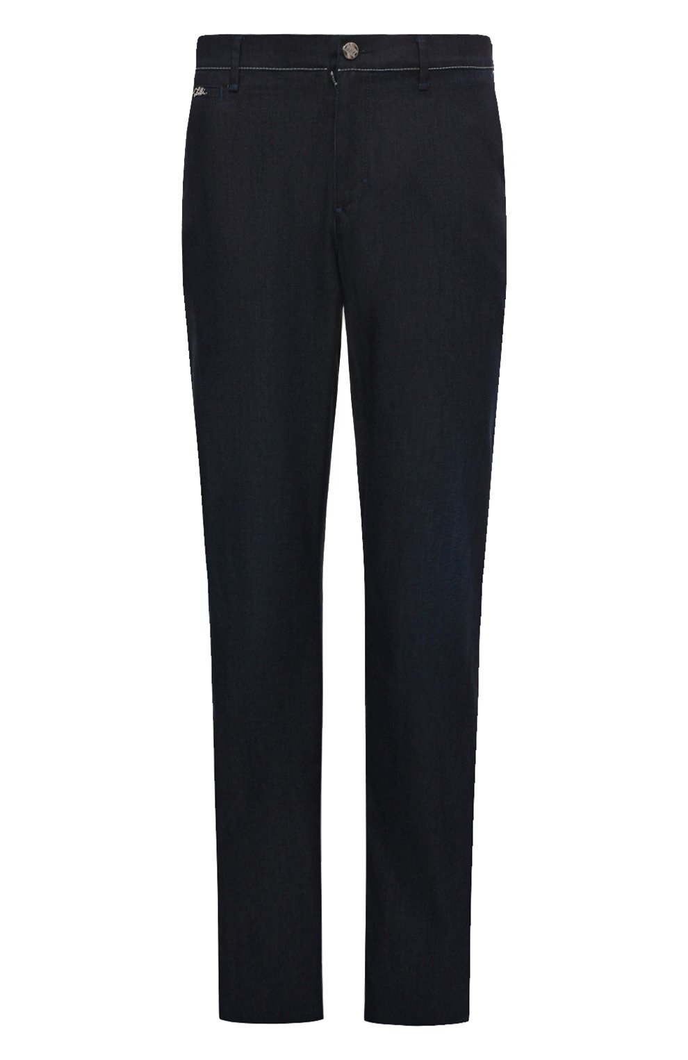 Хлопковые брюки ZILLI темно-синего цвета по цене 119000 руб., арт. CP811BM0422VZP000, фото 1 Хлопковые брюки ZILLI, арт. CP811BM0422VZP000, фото 1