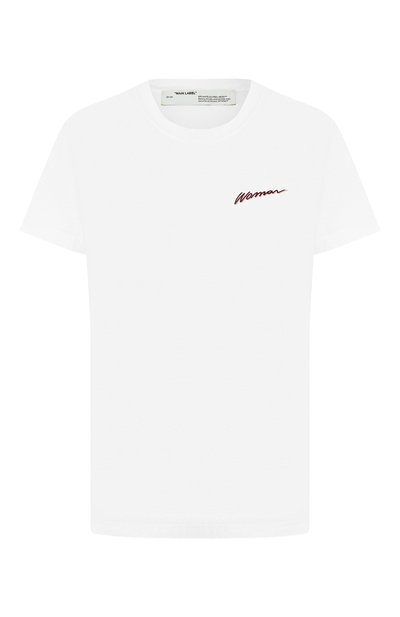 Женская хлопковая футболка OFF-WHITE, арт. 0WAA049R20B070990110