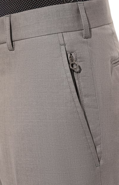 Брюки из шерсти и шелка STEFANO RICCI серого цвета по цене 122500 руб., арт. M5T22SR7T2/WK002H, фото 5 Брюки из шерсти и шелка STEFANO RICCI, арт. M5T22SR7T2/WK002H, фото 5