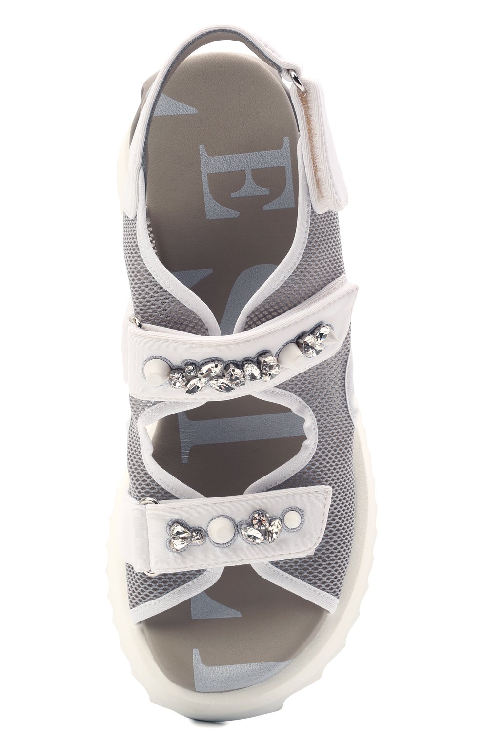 Текстильные сандалии LE SILLA серого цвета по цене 65600 руб., арт. 6677S040M1PPFED, фото 5 Текстильные сандалии LE SILLA, арт. 6677S040M1PPFED, фото 5