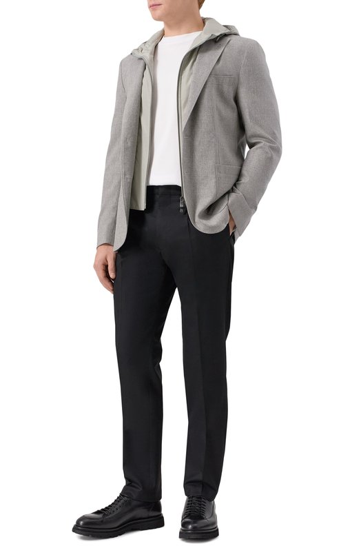 Пиджак из шерсти и кашемира Corneliani 266537-2618535 Серый  266537-2618535 Фото 2