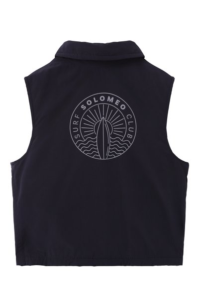 Утепленный жилет BRUNELLO CUCINELLI темно-синего цвета по цене 79950 руб., арт. BD479J134B, фото 2 Утепленный жилет BRUNELLO CUCINELLI, арт. BD479J134B, фото 2