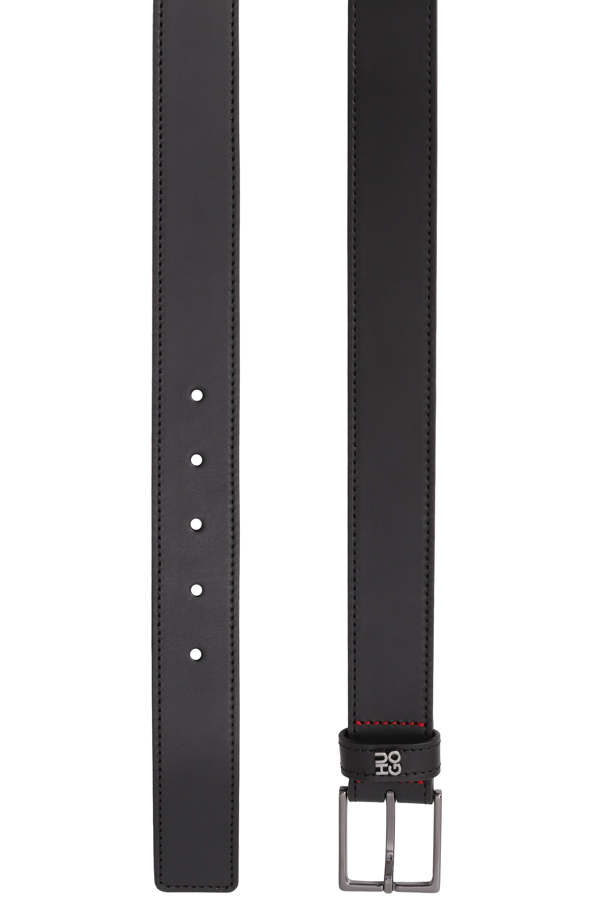 Кожаный ремень HUGO черного цвета по цене 10500 руб., арт. 50537026, фото 3 Кожаный ремень HUGO, арт. 50537026, фото 3
