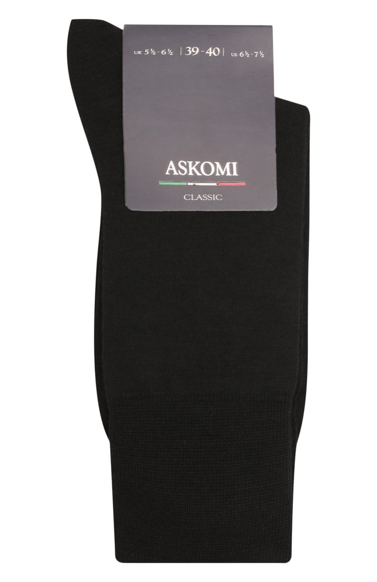Хлопковые носки Askomi цвет черный купить в ЦУМ OUTLET, арт. АМ-7200