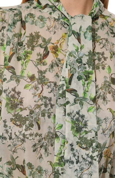 Хлопковое платье NOBLE&BRULEE зеленого цвета по цене 55000 руб., арт. NB52/310322/673, фото 5 Хлопковое платье NOBLE&BRULEE, арт. NB52/310322/673, фото 5