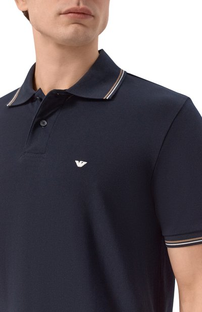 Хлопковое поло EMPORIO ARMANI, арт. EM004606/AF23090, фото 5