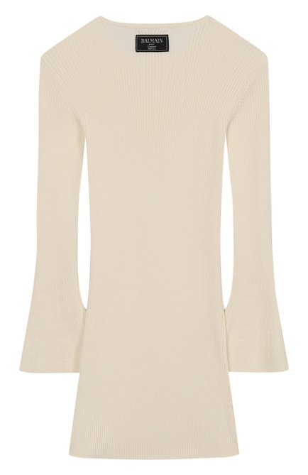 Платье из шерсти и хлопка BALMAIN, арт. BX1D30