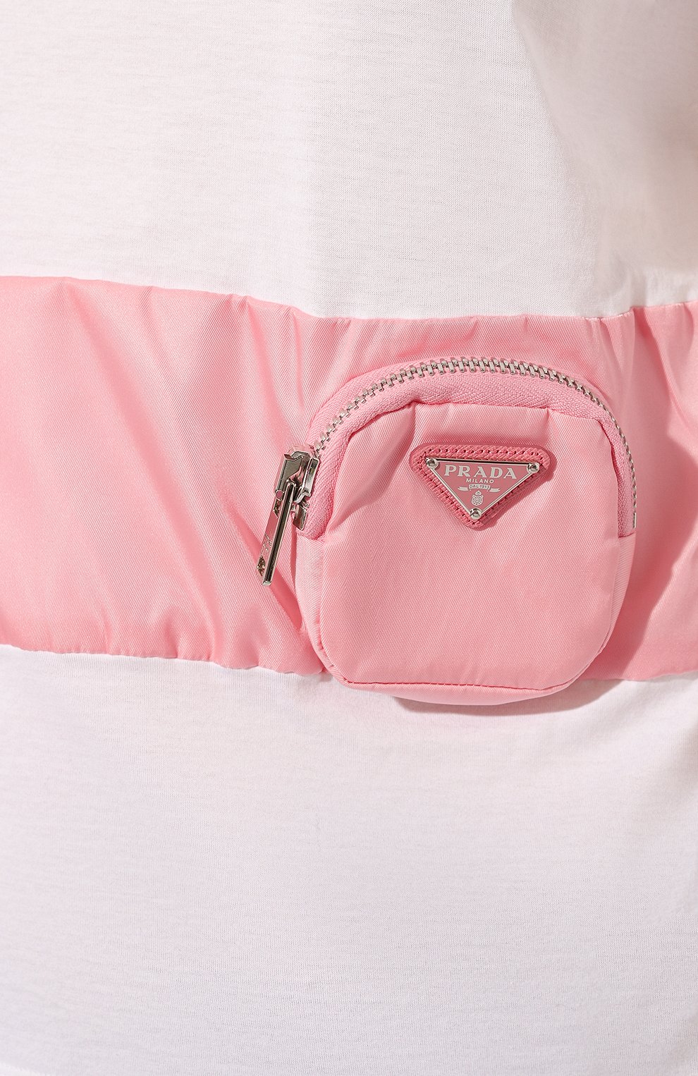 Хлопковая футболка PRADA, арт. 135684-1XBH-F0AY1-202, фото 5