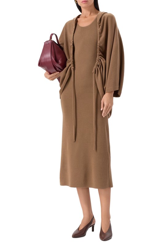Шерстяной кардиган Max Mara ASTER Коричневый  ASTER Фото 2