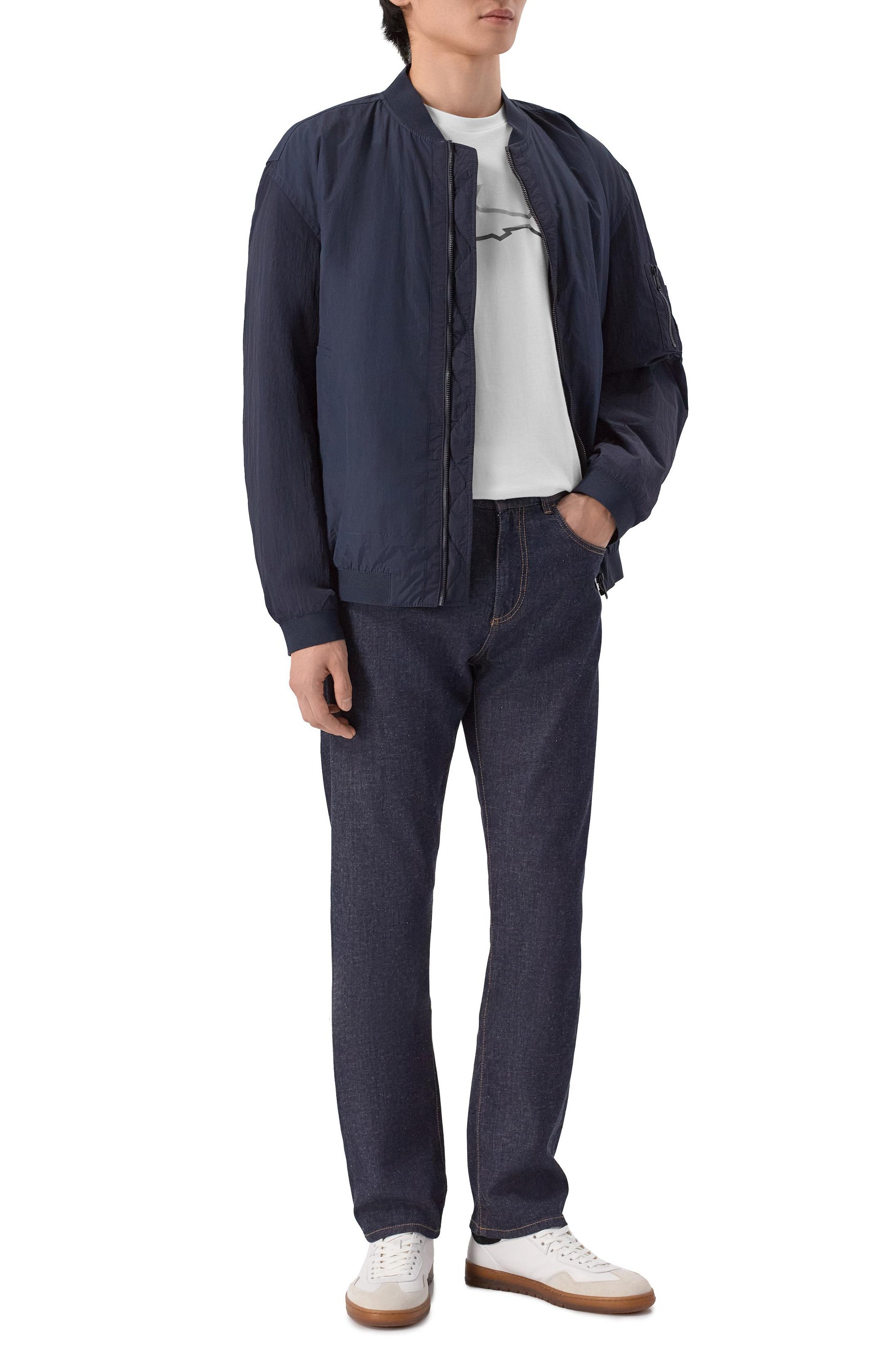 Хлопковая футболка PAUL&SHARK, арт. 25411078_001, фото 2