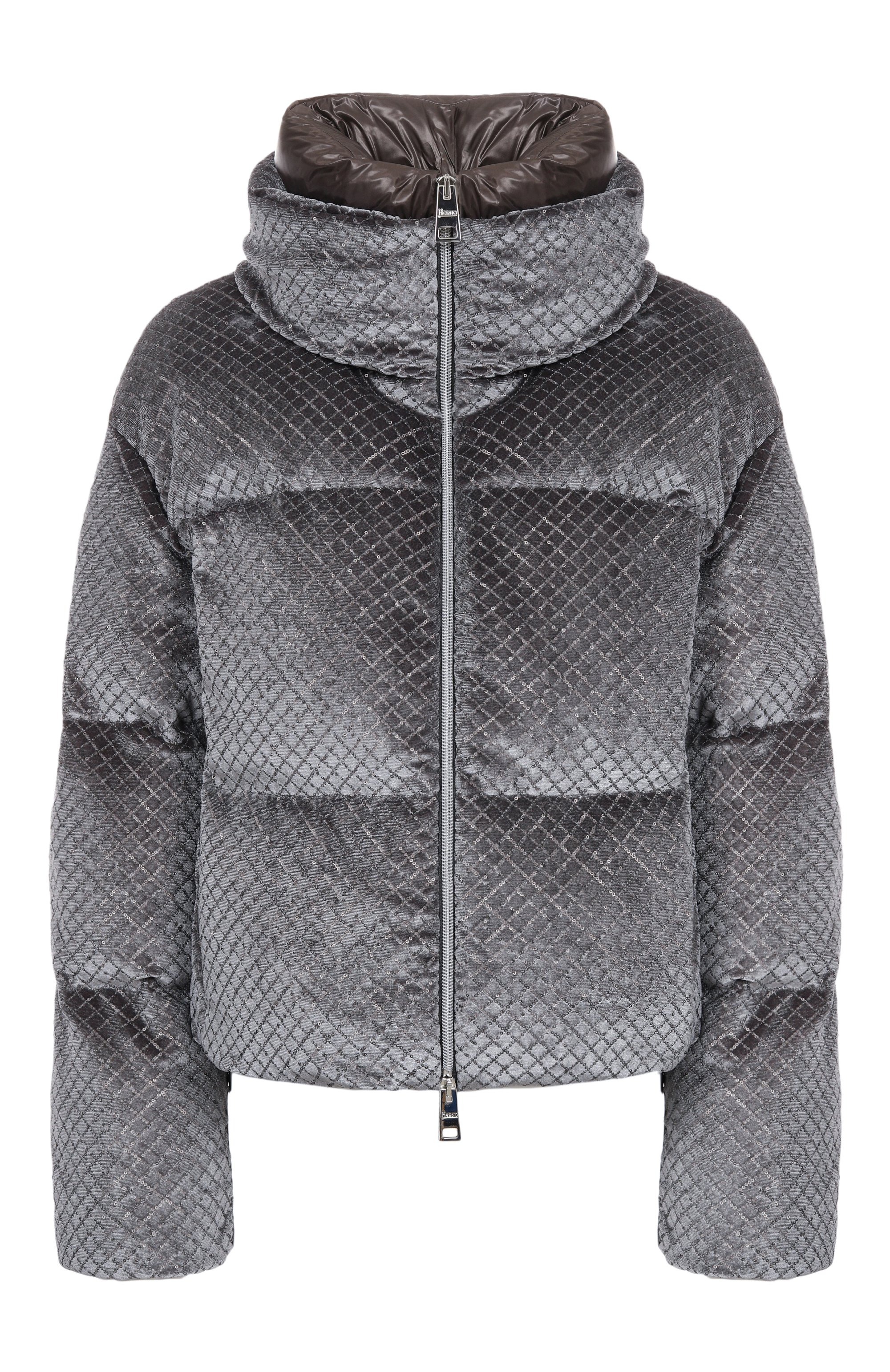 Пуховик с отделкой пайетками HERNO, арт. PI002161D/12751, фото 1