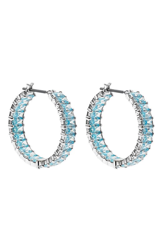 Серьги Matrix Swarovski 5659037 Голубой  5659037 Фото 3